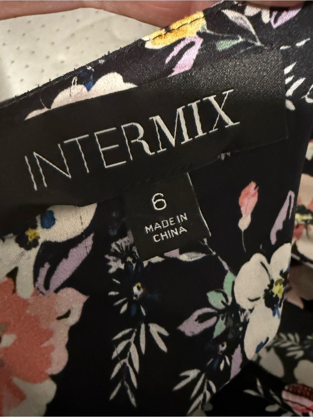 Intermix Silk Floral Dress, Size 8 - Picture 7 of 8